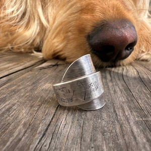 Vintage Queen Elizabeth Souvenir Spoon‎ Ring